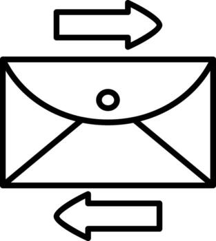 Exchange Mails Linear Email Send Receive vector