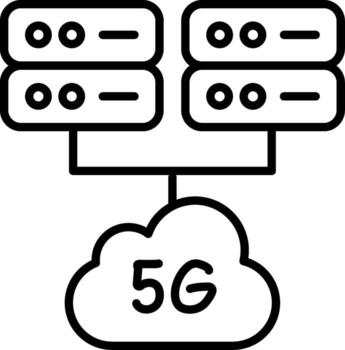 Cloud Database Linear Internet Storage Data vector