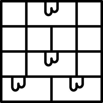 Wall Linear Element Icon Barrier Structure Divide vector