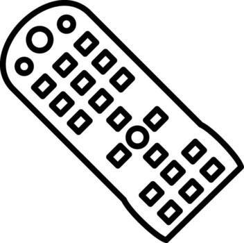 Remote Linear Element Icon Control Device Wireless vector