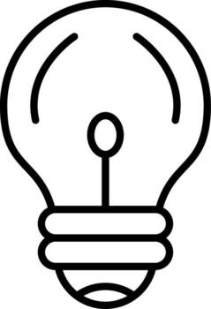 idea lineal elemento icono pensamiento concepto cerebro vector