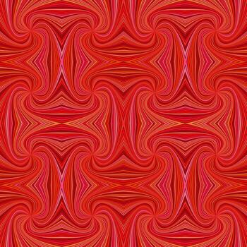 Red seamless psychedelic abstract spiral stripe pattern background - curved ray illustration vector