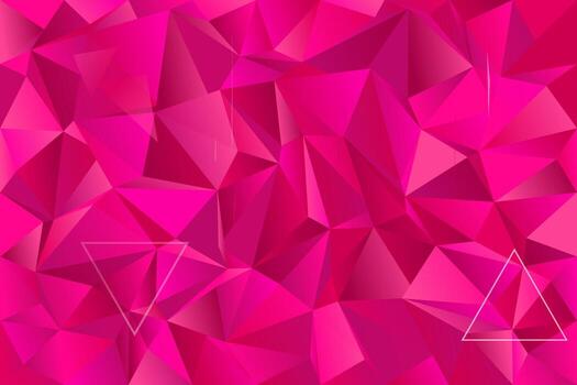 rosado polígono web sitio antecedentes - caótico resumen gráfico diseño vector