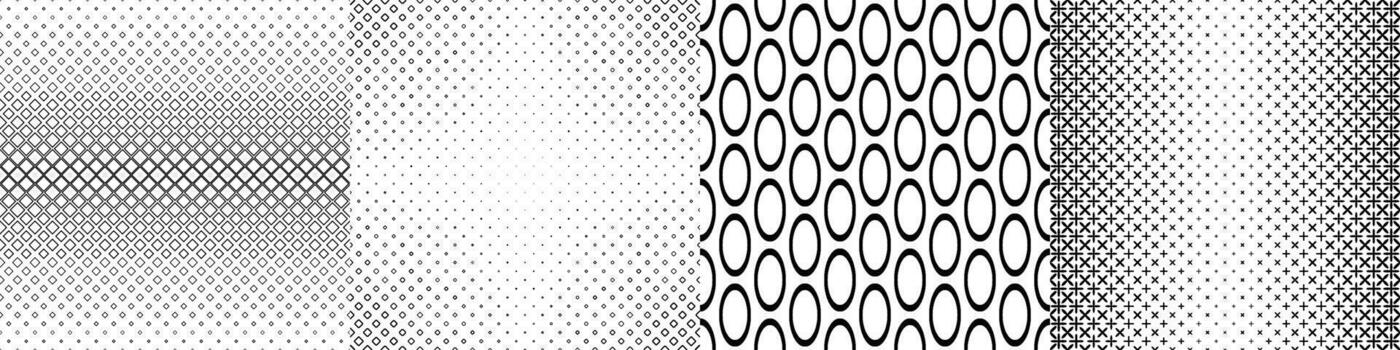 monocromo geométrico modelo antecedentes diseño colección vector