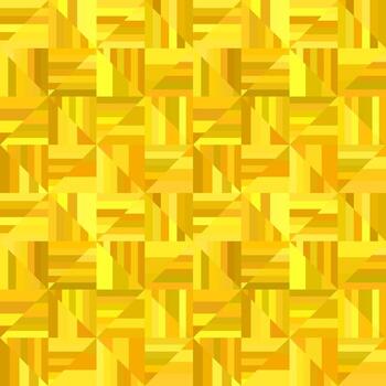 Yellow abstract striped square tile mosaic pattern background - seamless graphic vector