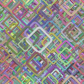 Abstract squares seamless pattern vector