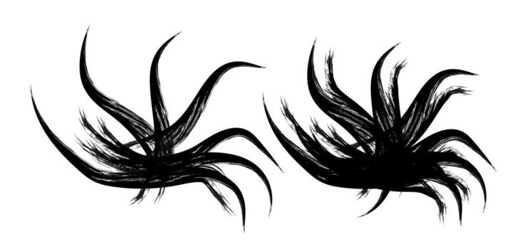 dinámica tinta cepillo diseño con fluido ola textura vector