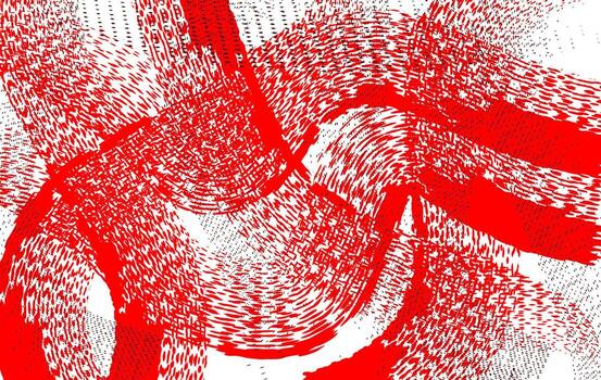 resumen rojo y blanco remolino textura con grunge cepillo modelo. vector