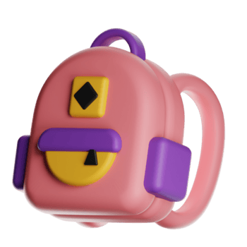 cartoon backpack for kids png