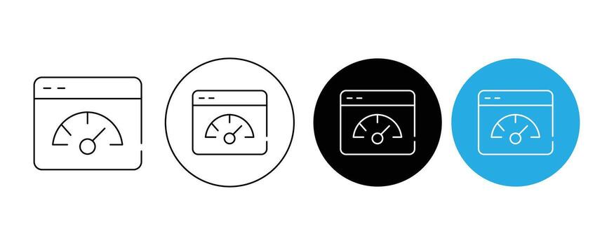 Dashboard icon isolated on white background representing data and analytics vector