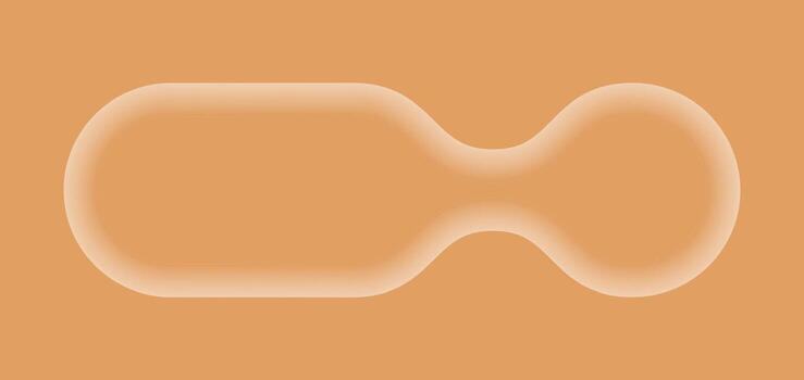 An orange background with a white object vector