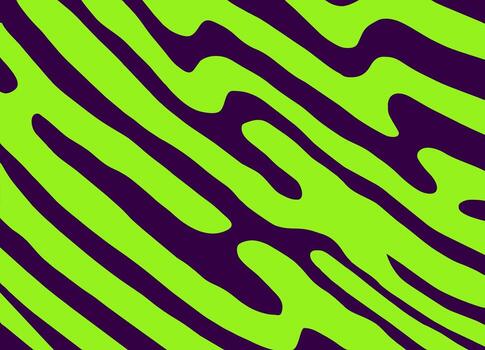hand drawn abstract line background design in bright green color vector