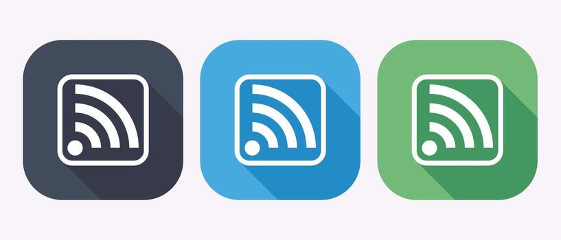 WiFi signal strength icons set for wireless internet connectivity and technology solutions vector