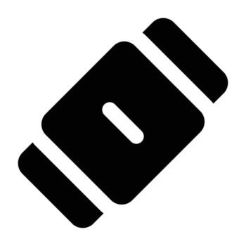 sólido negro borrador ilustración en plano limpiar estilo, demostración rectangular forma. ideal para escuela, dibujo, oficina, y corrección proyectos vector