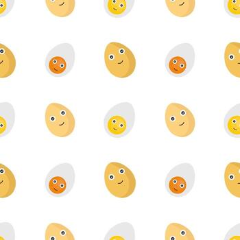 sin costura modelo de huevo caracteres vector