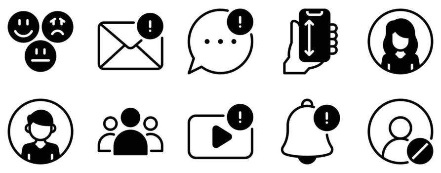 Social media interactions icon solid mix style glyph for engagement analytics and feeds minimal pictogram for web apps dashboards and creators vector