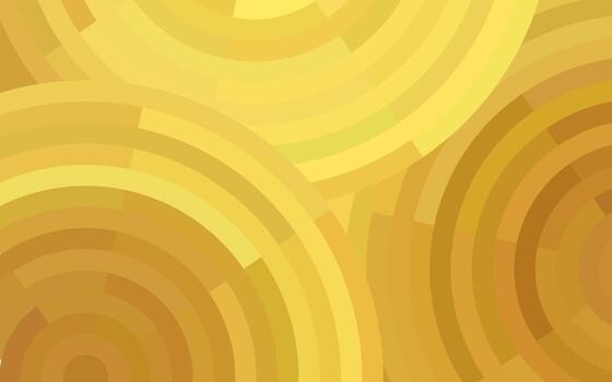 Radiant golden brown concentric circles background. Mosaic circular pattern for graphic design. Golden brown background. vector