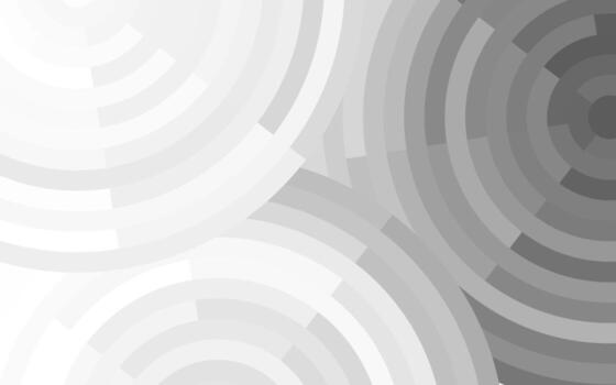 Radiant grey concentric circles background. Mosaic circular pattern for graphic design. Grey background. vector