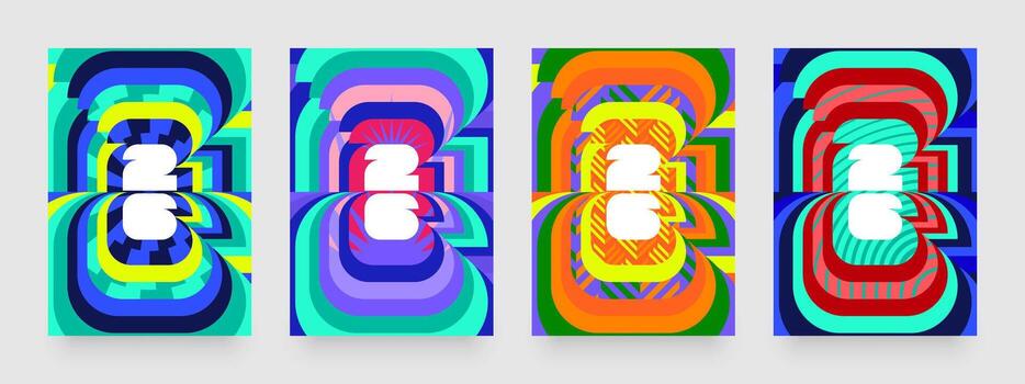 Set of mockups for a sporting event, tournament, invitation or cup. Geometric shapes for poster, layout or background 2026. vector