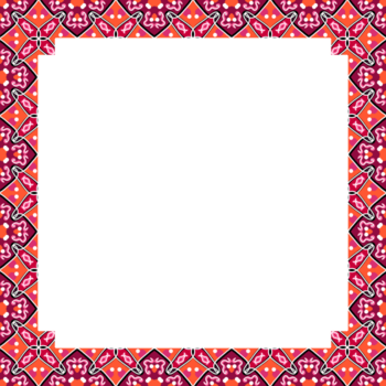 ornamental quadrado quadro, Armação com floral motivos png
