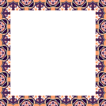 ornamentado fronteira quadro, Armação com floral e geométrico elementos png