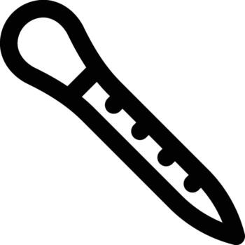 Pipette, Dropper, Testing Outline Icon vector