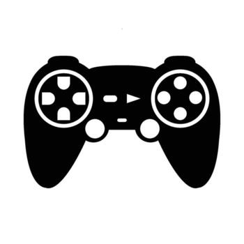 game controller icon design in flat style vector