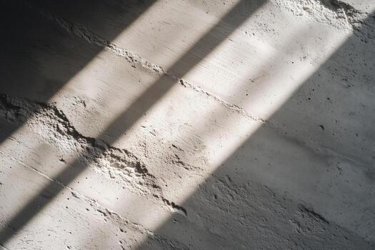 Concrete Wall with Sunlight Shadows Texture Background photo