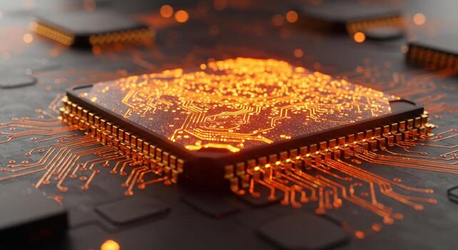 Microchip processor technology circuit board innovation photo