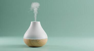 humidificador difusor con vapor aromaterapia relajación foto