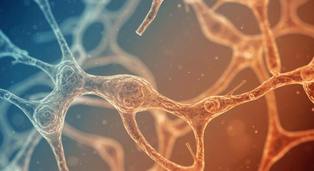 Abstract neuron network neural connection structure photo