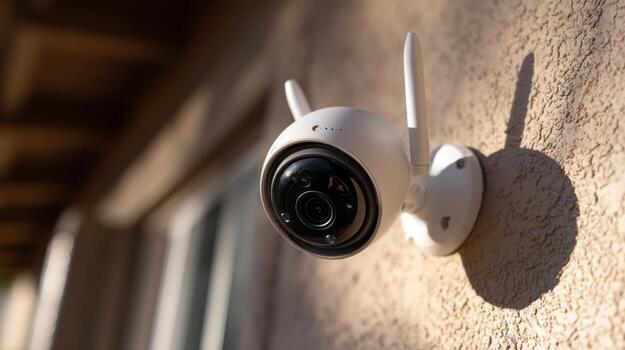 Outdoor security camera wireless wifi home surveillance system for property protection and safety monitoring photo