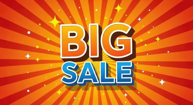 un vibrante naranja antecedentes con radiante líneas y un grande rebaja texto cubrir diseño foto