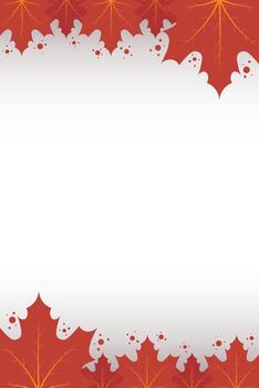 Creative decorative border with maple leaves great for autumn projects. maple tree leaves frame vector