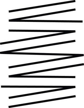 negro y blanco resumen línea modelo con minimalista geométrico forma y negrita minimalismo diseño vector