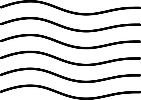 Black And White Abstract Wave Line Pattern With Minimalist Organic Shape And Bold Minimalism vector