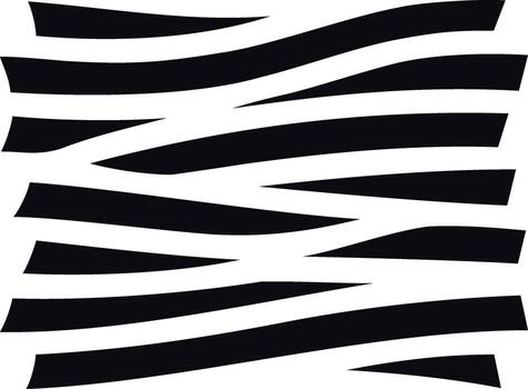 Handmade Abstract Line Pattern In Black And White With A Bold Minimalism And Organic Shape Design vector