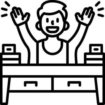 Hyperactive Wireframe Line Mark Illustration vector