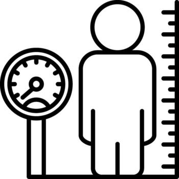 Body Mass Index Interface Friendly Graphic Element vector