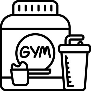 Protein Powder Dashboard UI Element Graphic vector