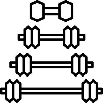 Dumbbell Feature Highlight Mark Layout vector