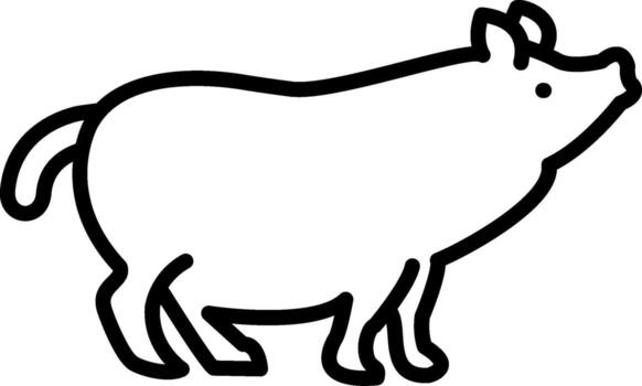 Pig Functional Art Element Layout vector