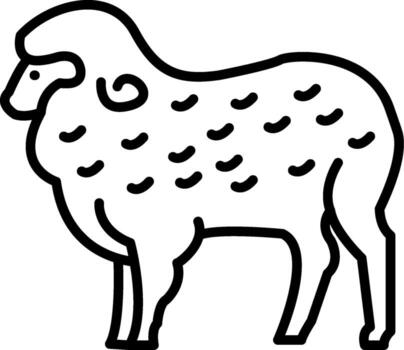 Sheep Balanced Visual Element Layout vector