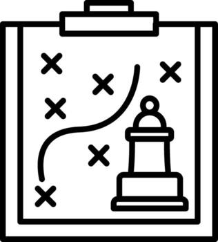 Strategy Board User Interface Element Graphic vector