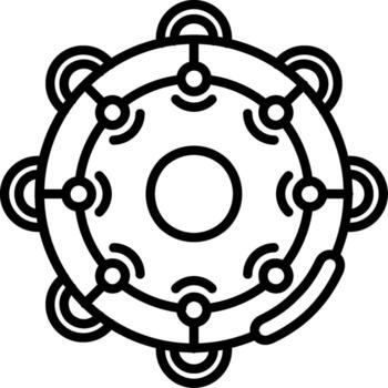 Tambourine Structured UX Symbol Layout vector