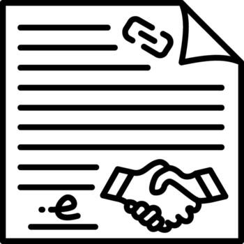 Contract Page UI Visual Cue Graphic vector