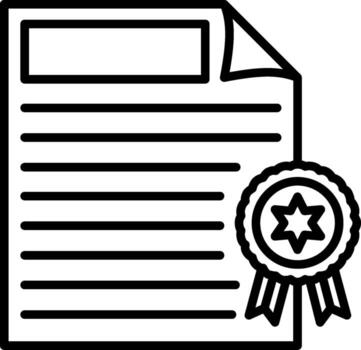 Certificate Simplified UX Element Iconography vector