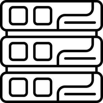 Database Clean Design Mark Element vector