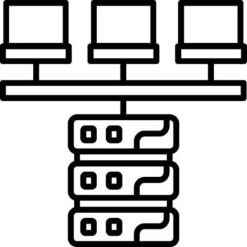 Database Flow Fast Load Design Asset vector