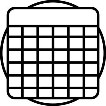 Grid Table Tech Style Mark Graphic vector